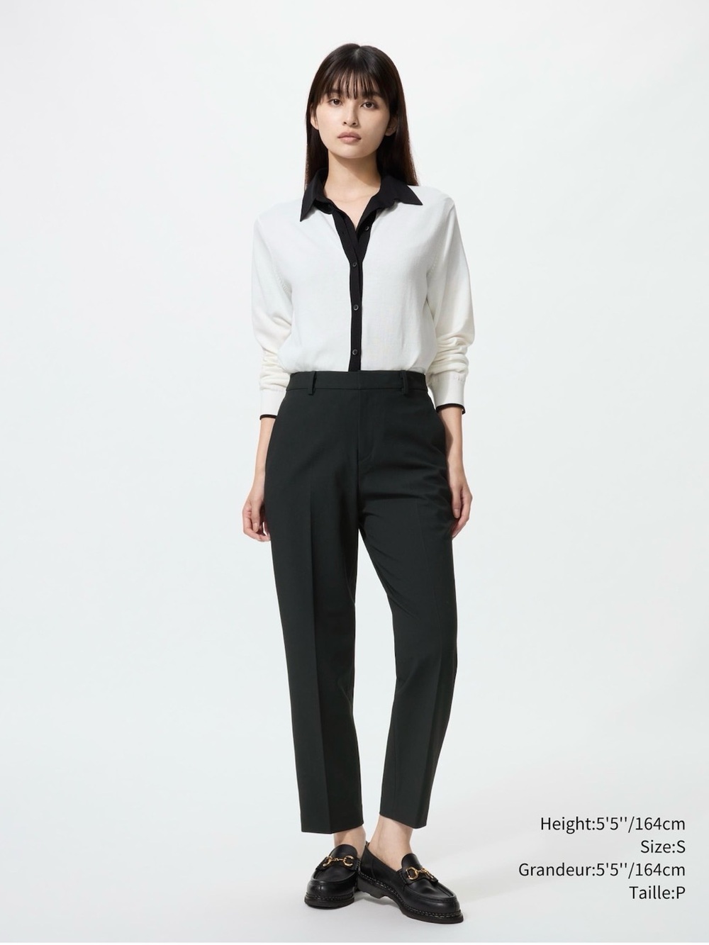 Uniqlo Black Cropped Tailored Ankle Pants